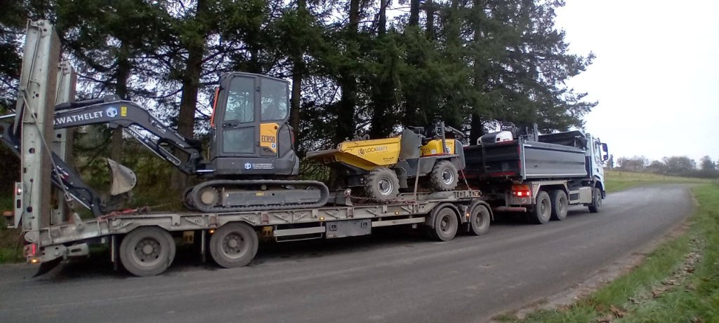 Transport engins de chantier Ardenne