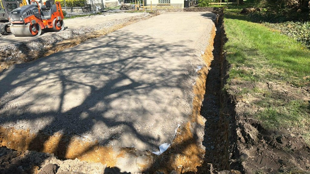 SRT terrassement allée Belgique