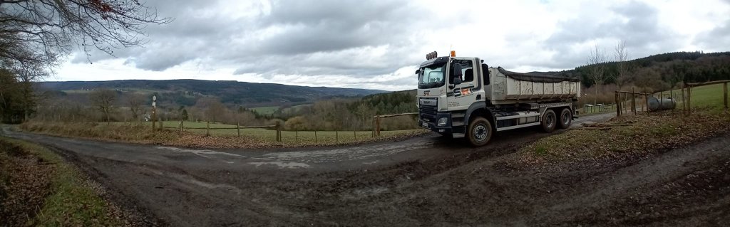 Camion SRT benne Ardennes panorama