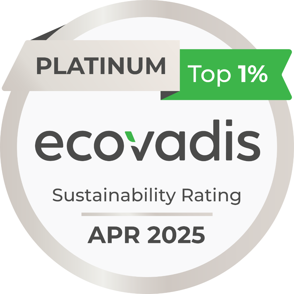 EcoVadis Platinum Top 1%