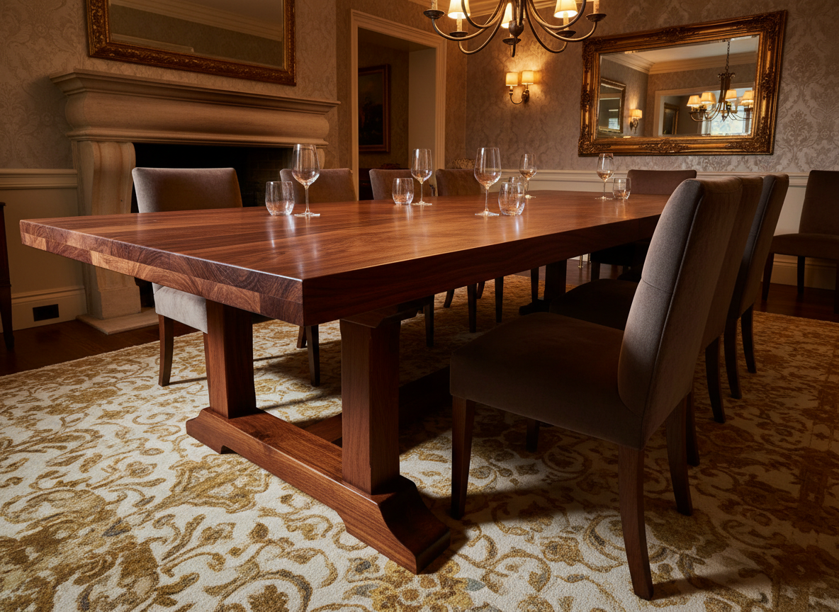 Live-Edge Walnut Dining Table