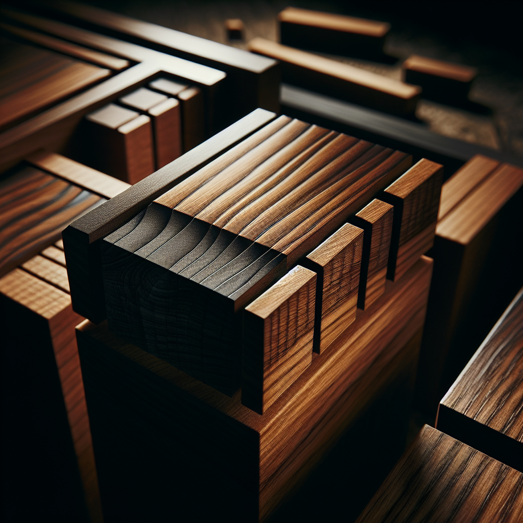 Hand-crafted dovetail joinery detail