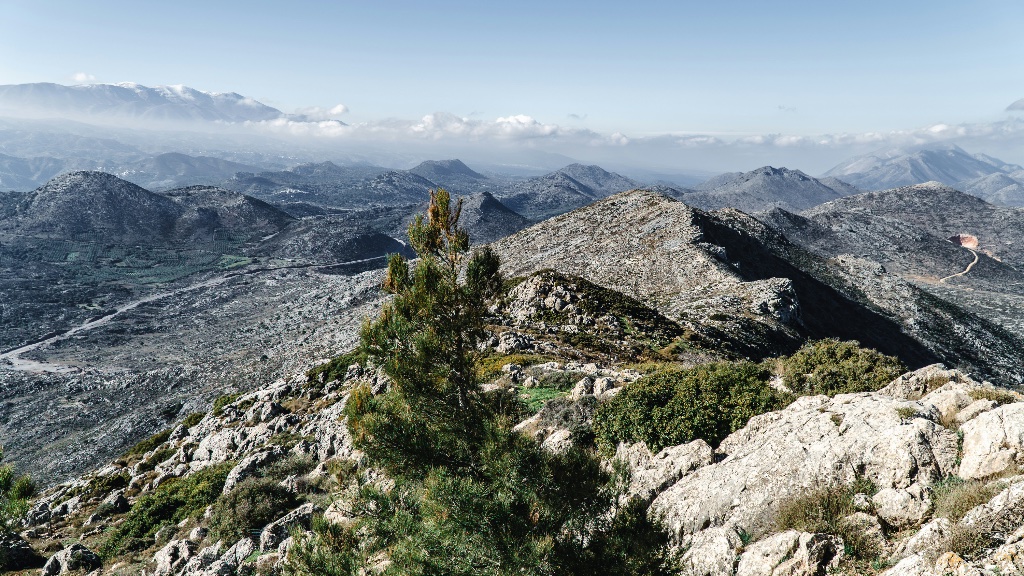 Samaria Gorge hiking trail in Crete