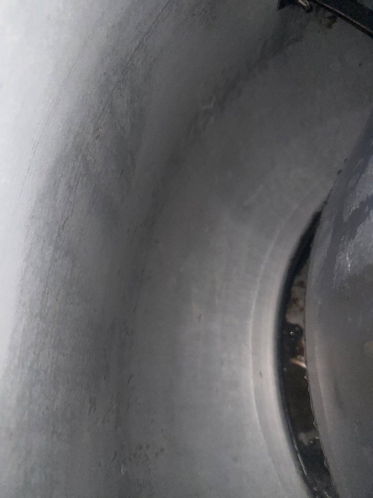 Smooth bare metal duct — fully restored