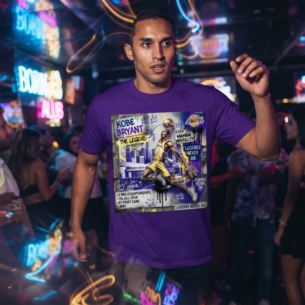Kobe The Great Graphic T-Shirt | Mamba Mentality Streetwear Tee | Iconic Basketball Legend Apparel