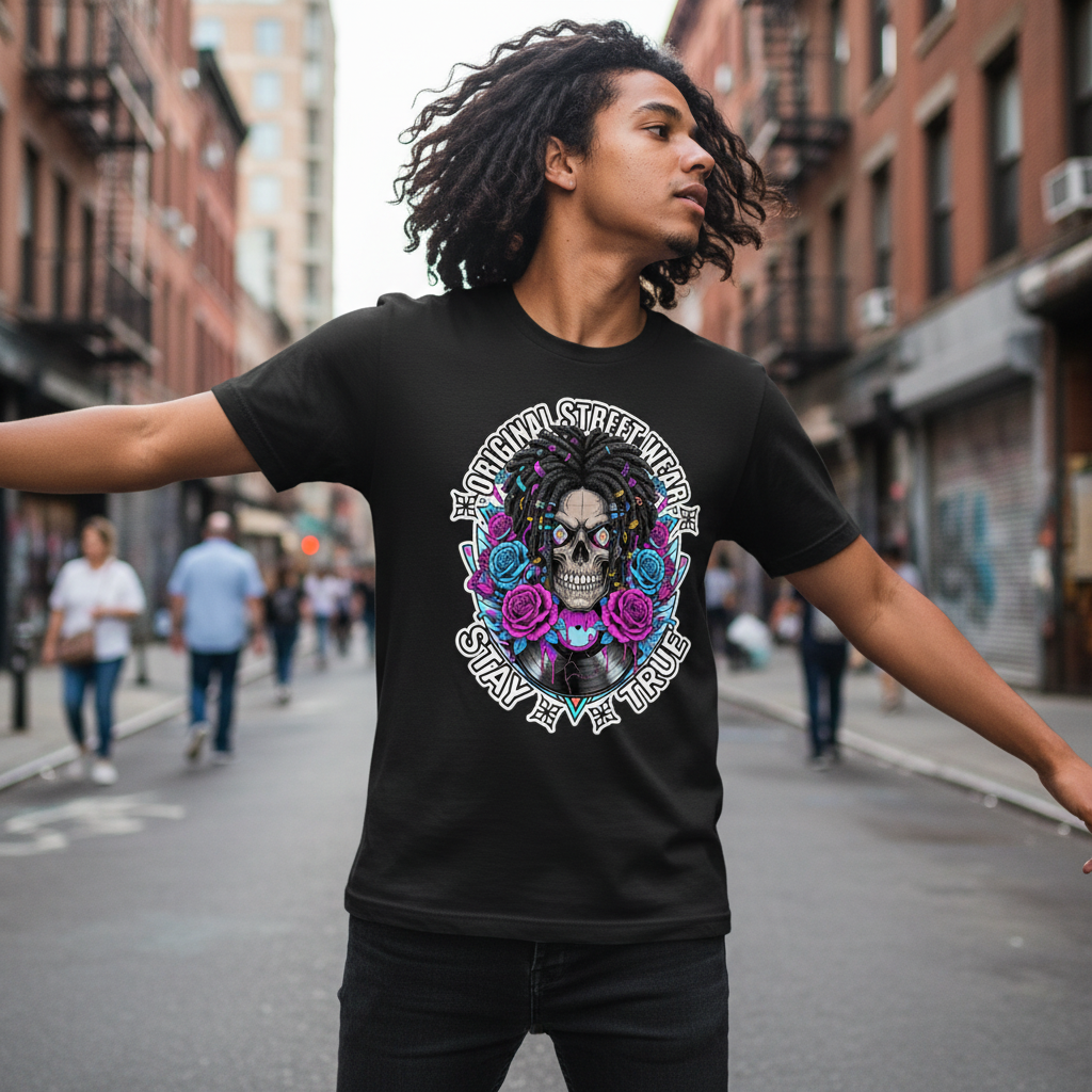 Original Street Wear Stay True Graphic T-Shirt | Bold Design for Style Lovers