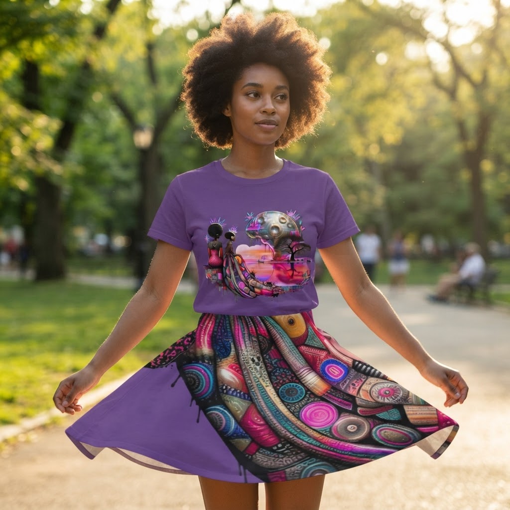 Sunset In The Valley Graphic T-Shirt | Vintage Aesthetic Apparel | Premium Cotton Tee
