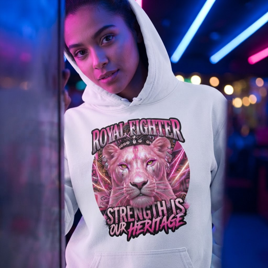 Royal Fight October Cancer Awareness Hoodie | Soft Unisex Pullover | Meaningful Support Apparel