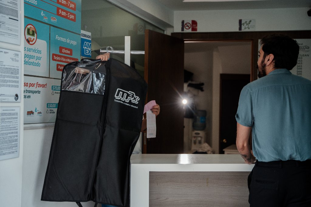 Recepción de prendas