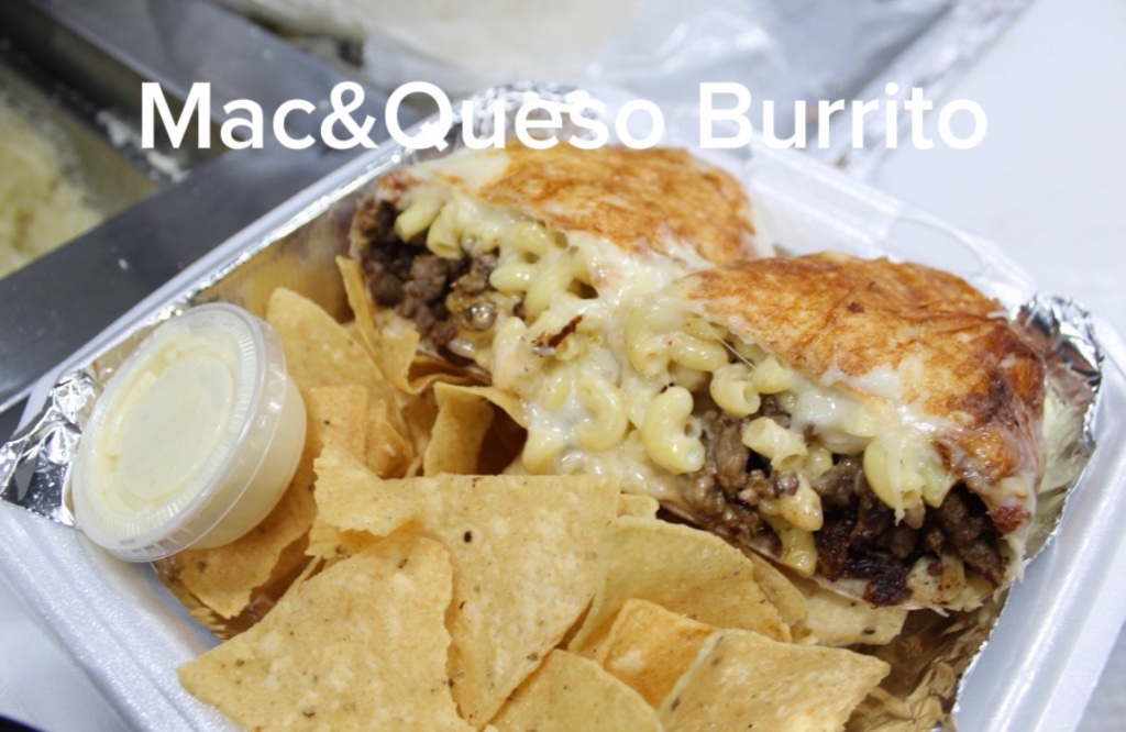 Mac & Queso Burrito
