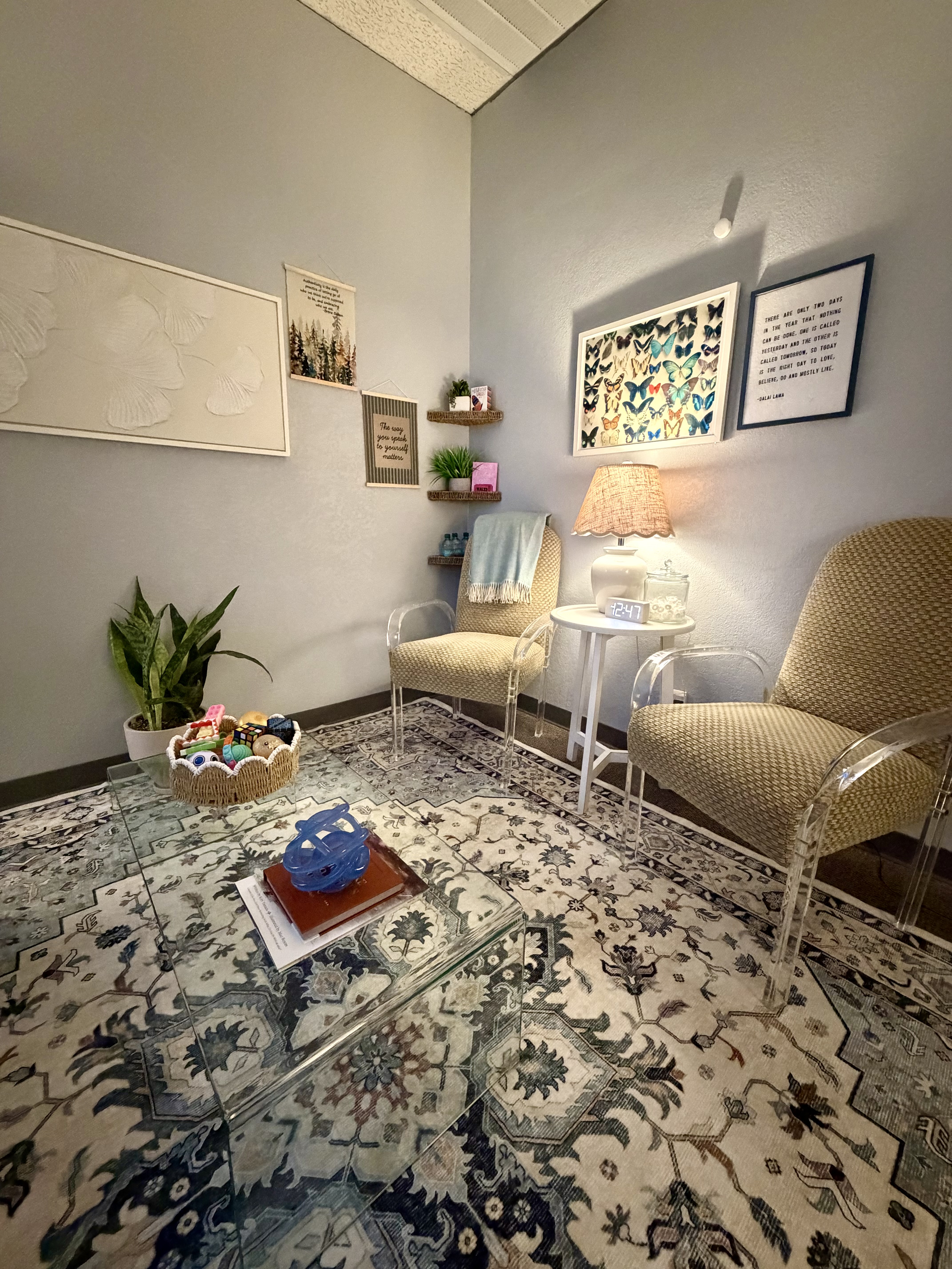 Therapy office interior