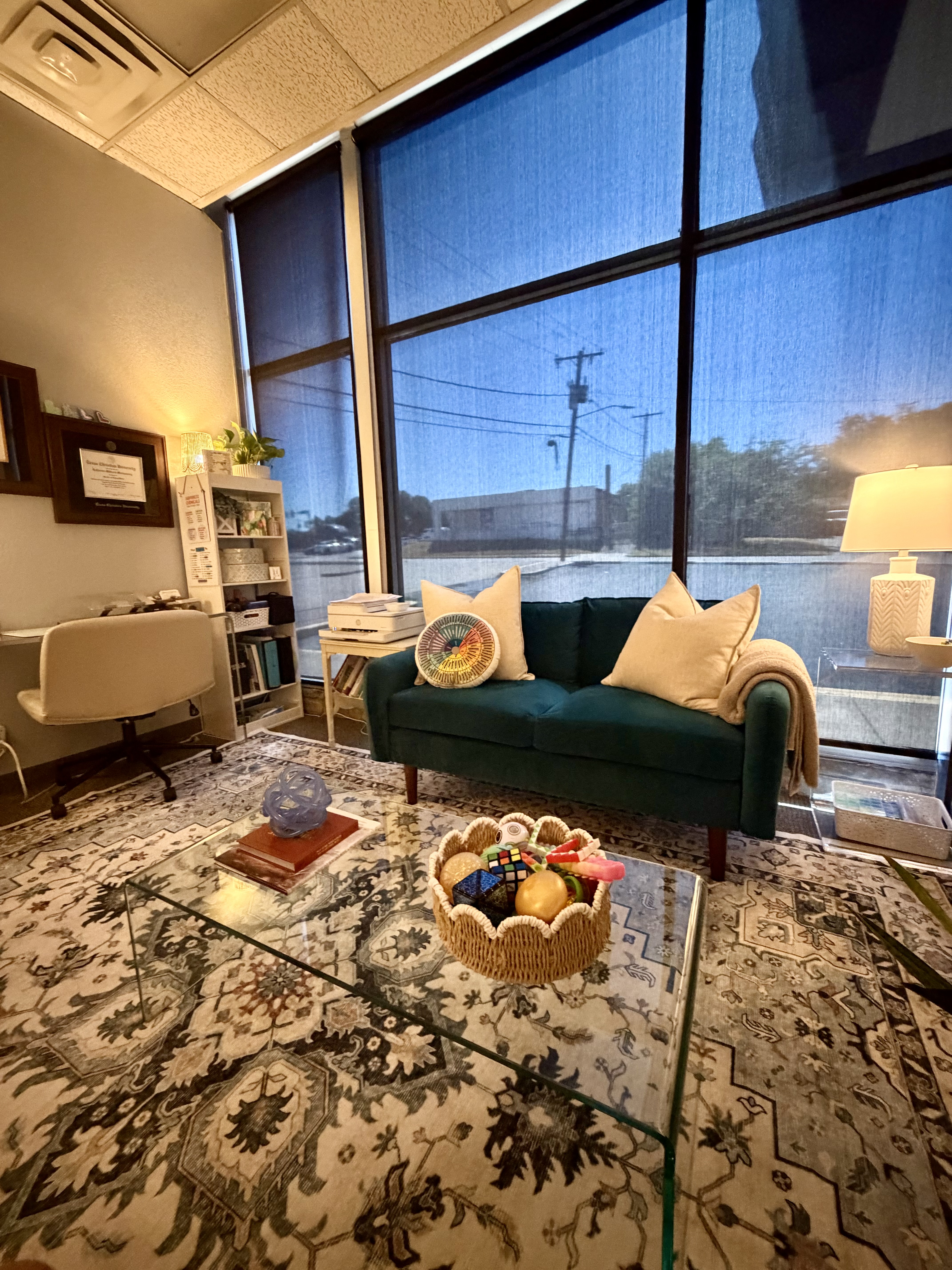 Therapy office interior