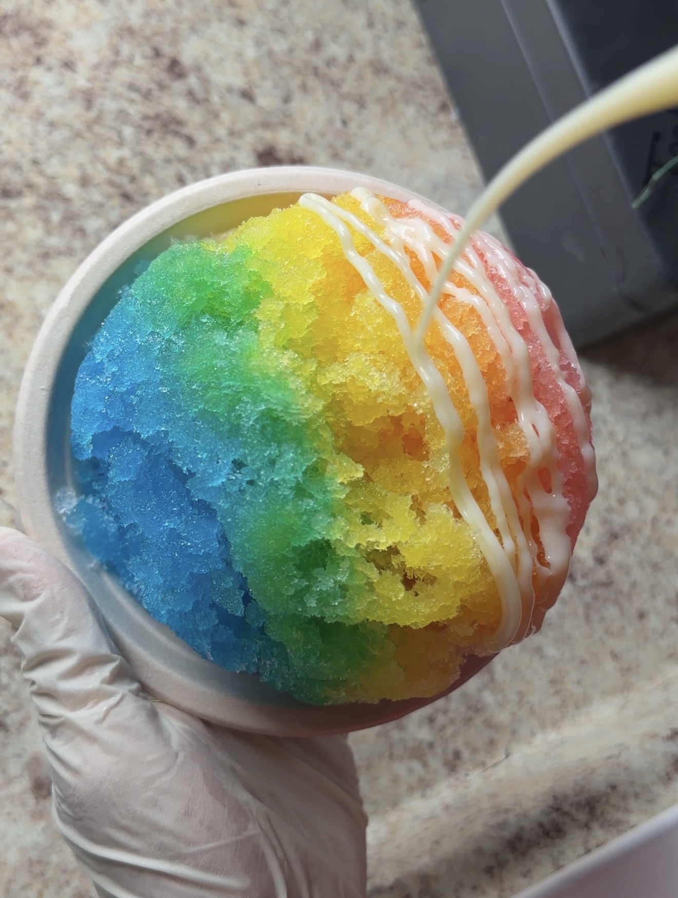 Hawaiian shave ice at a community event