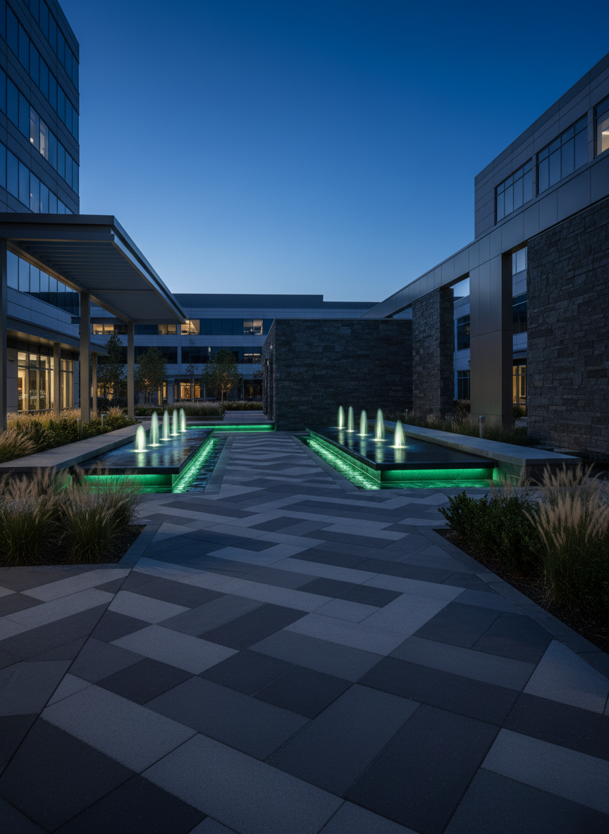 Modern commercial outdoor architecture