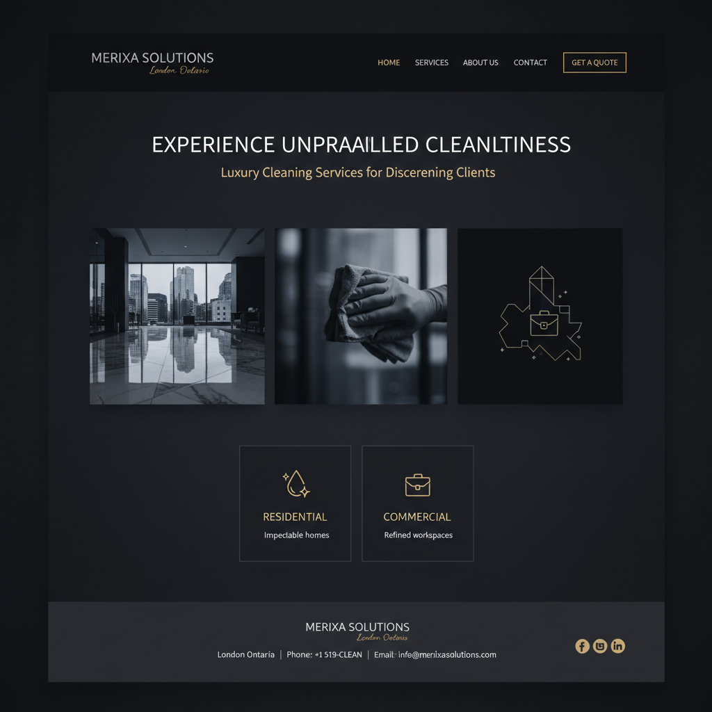 merixa solutions website preview