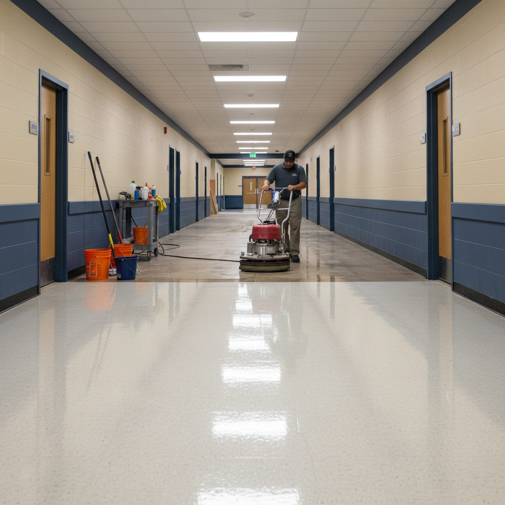Stripping & Waxing Hard Floors