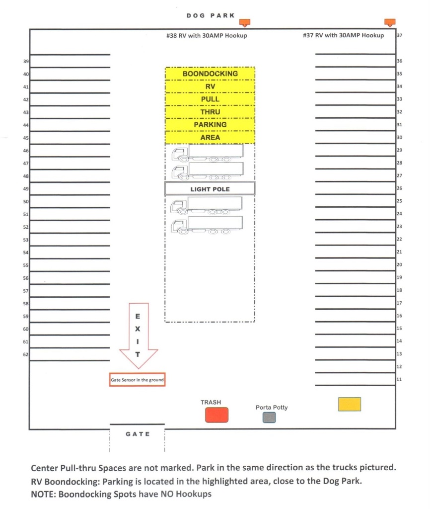 Park on 66 Lot Map