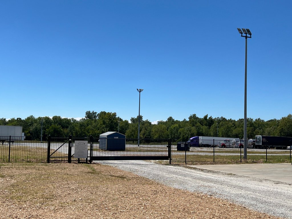 Aerial view of the Park on 66 truck parking lot