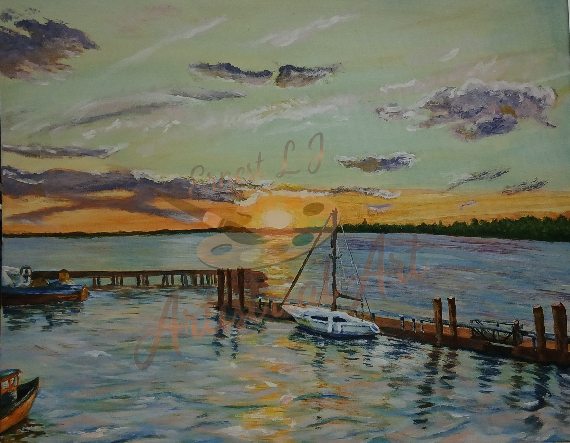 Sunset Serenade at the Marine