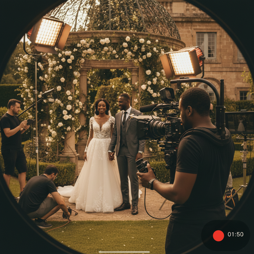 Behind the scenes wedding production