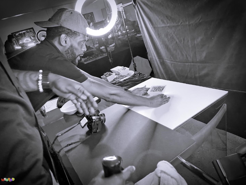 Behind the scenes food content production