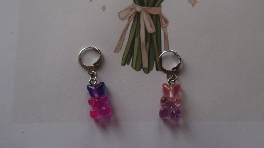 Gummy bear earrings
