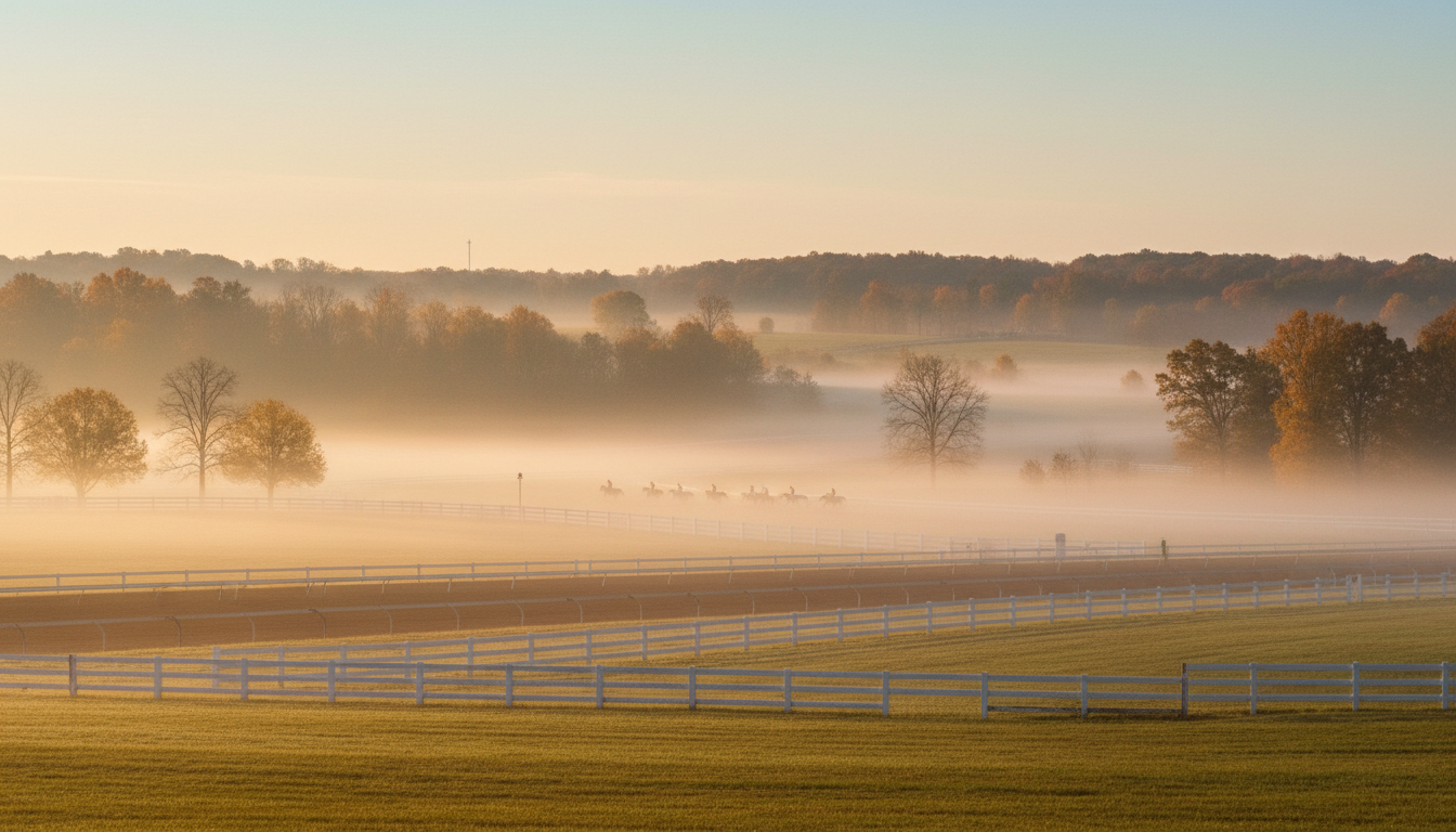 Keeneland autumn scene