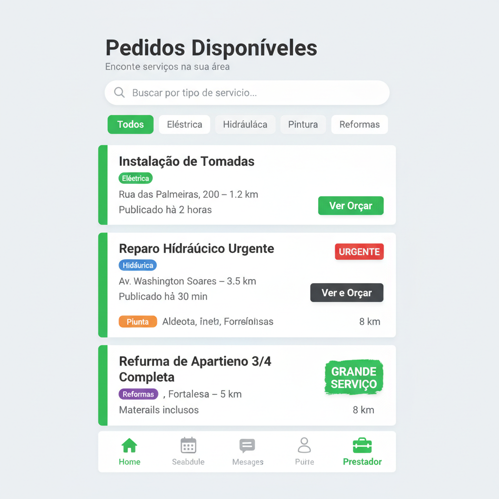 Pedidos Disponíveis