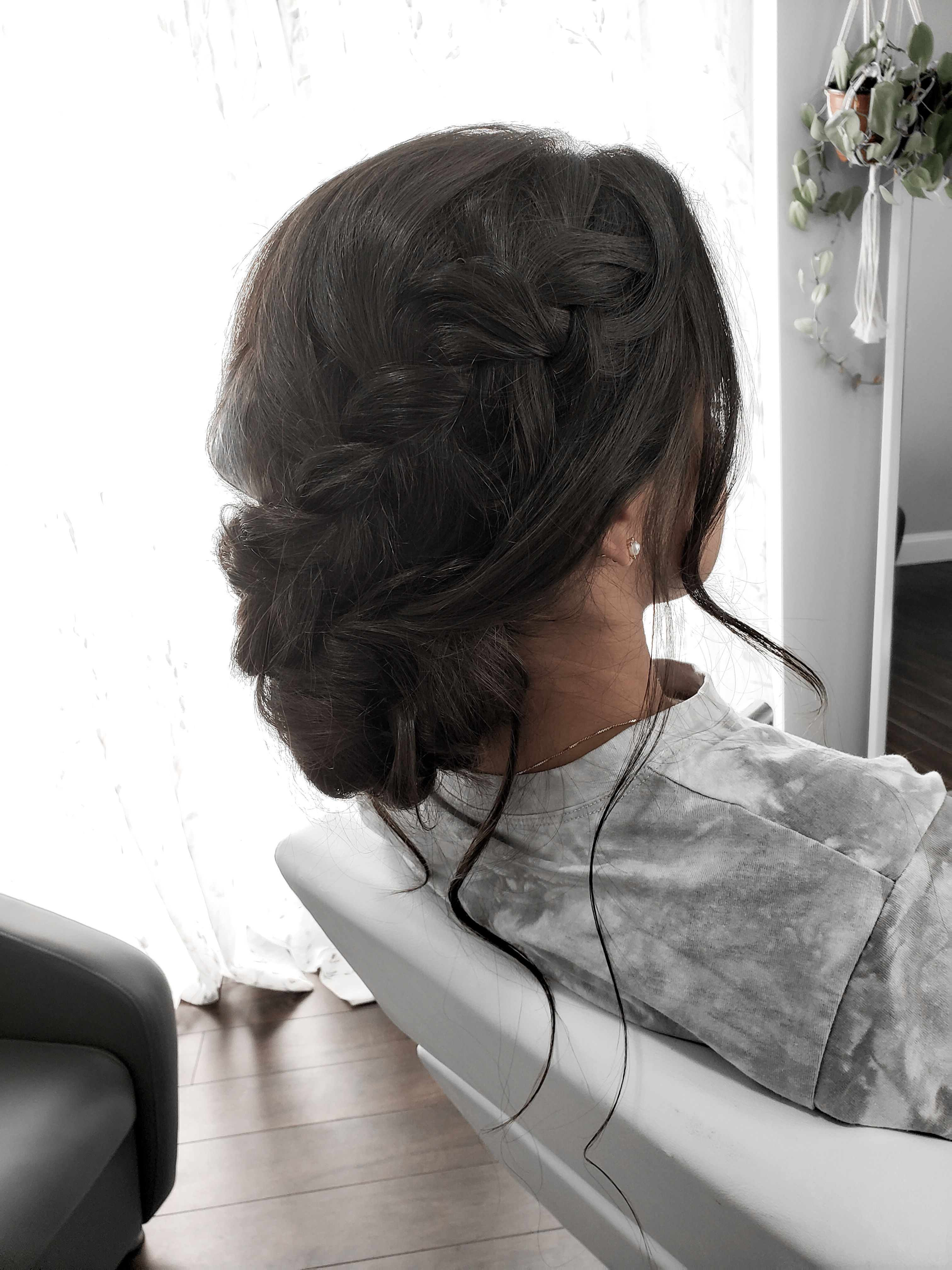 Bridal hair styling by Paige