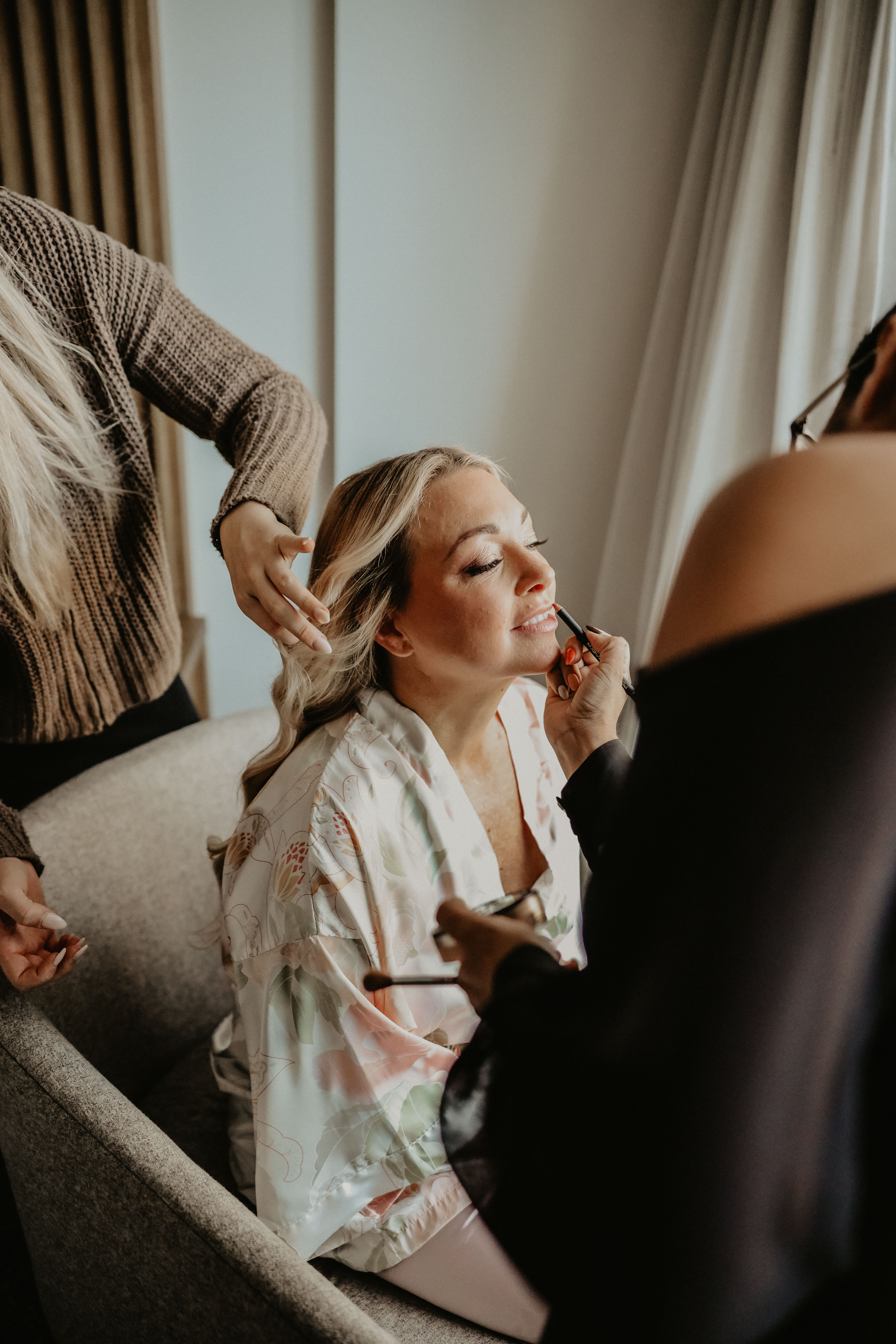 Bridal hair styling by Paige