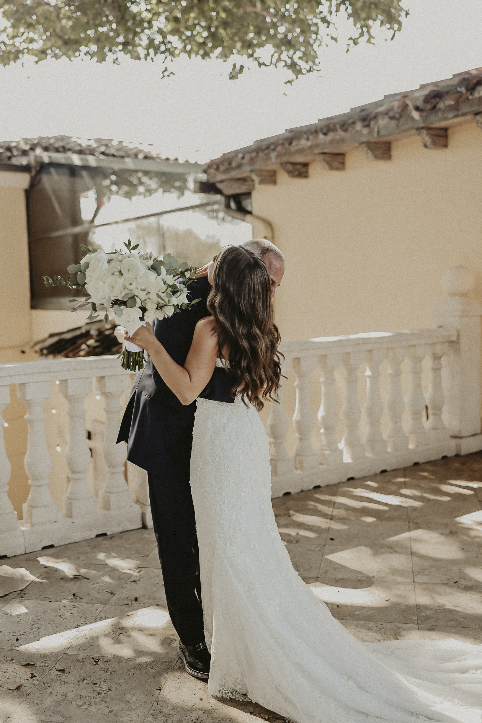 Bridal styling on the terrace