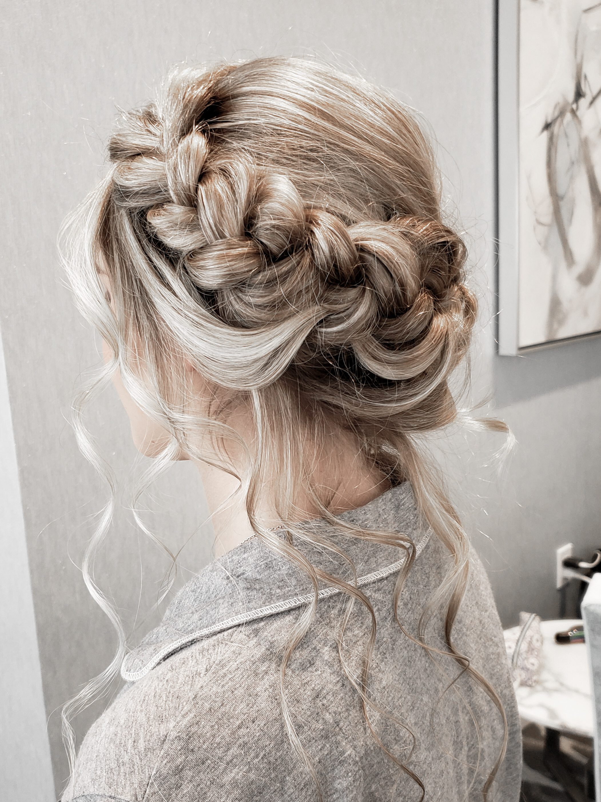 Bridal hair styling by Paige