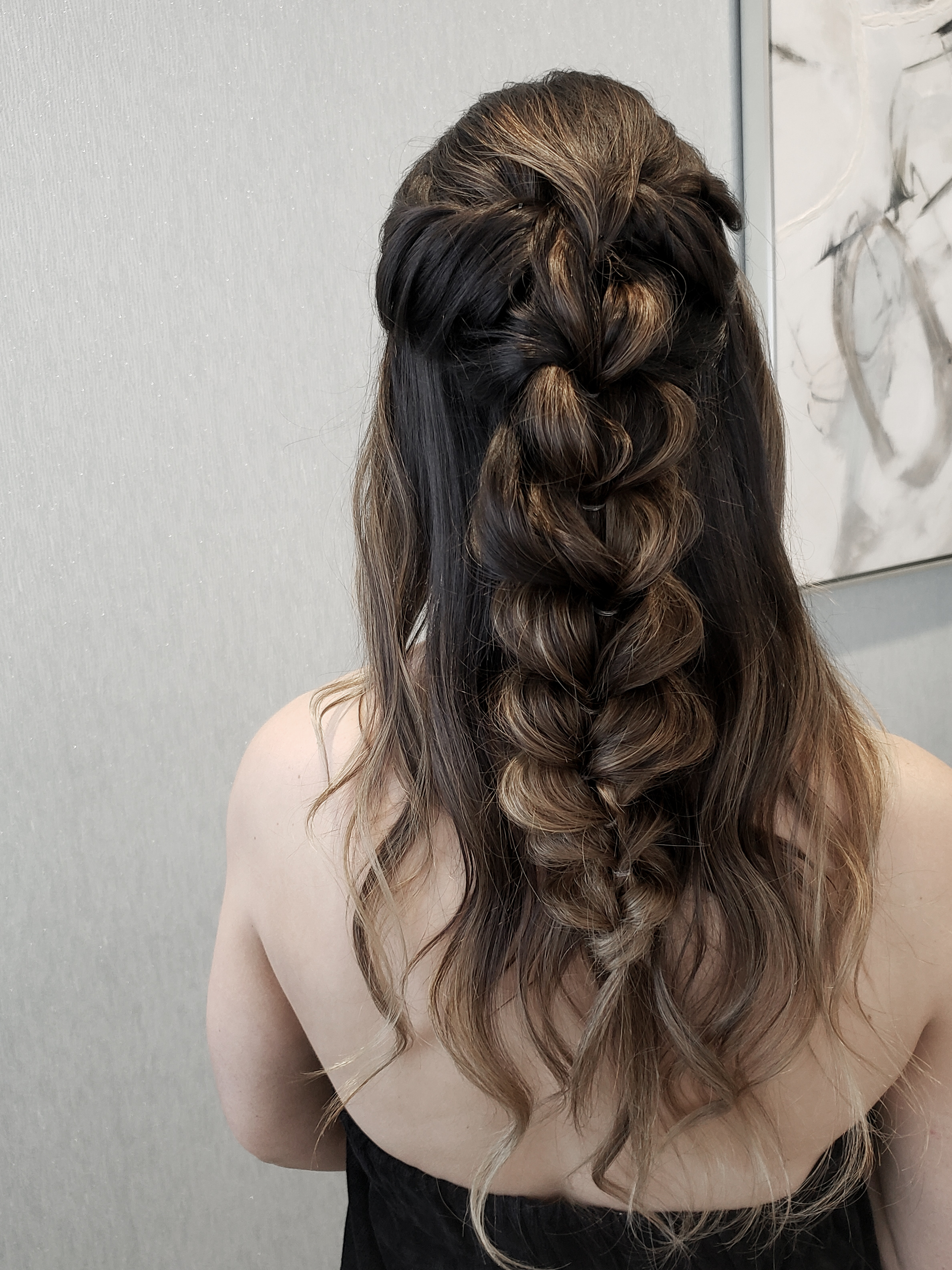Bridal hair styling by Paige
