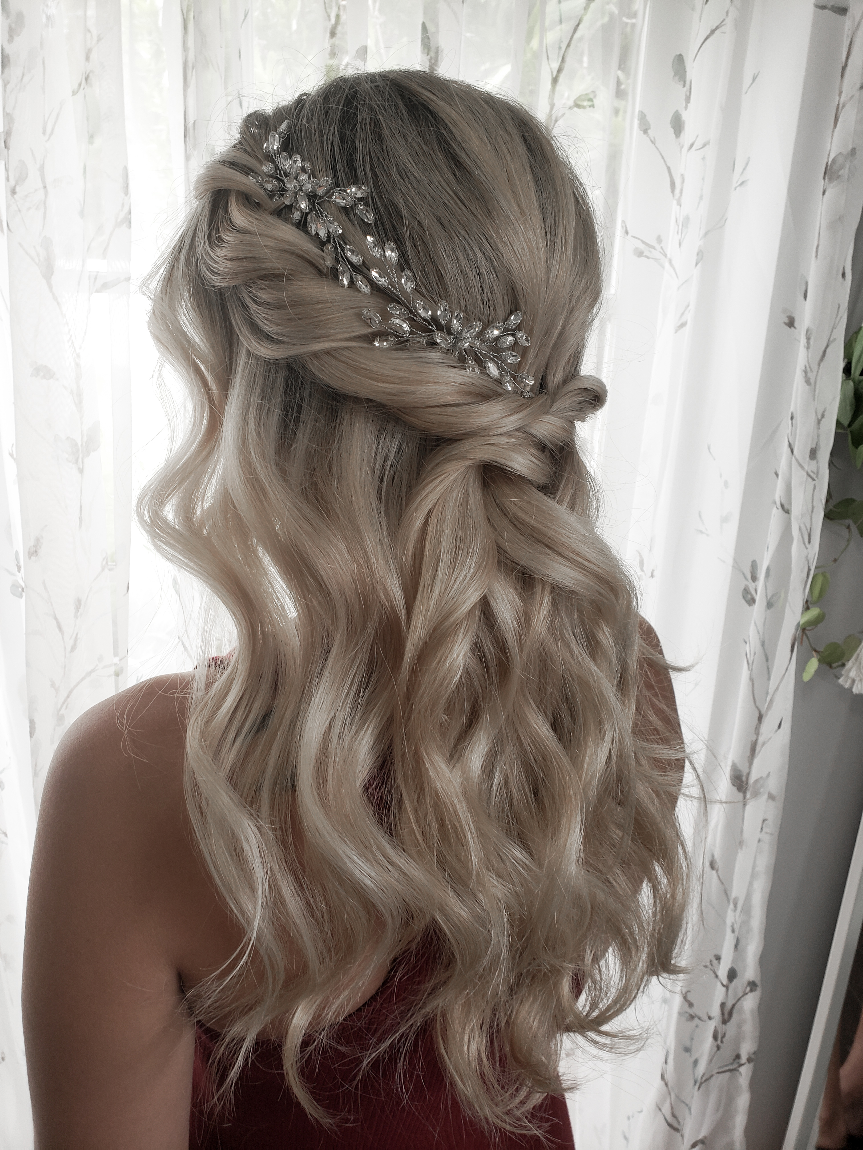 Bridal hair styling by Paige