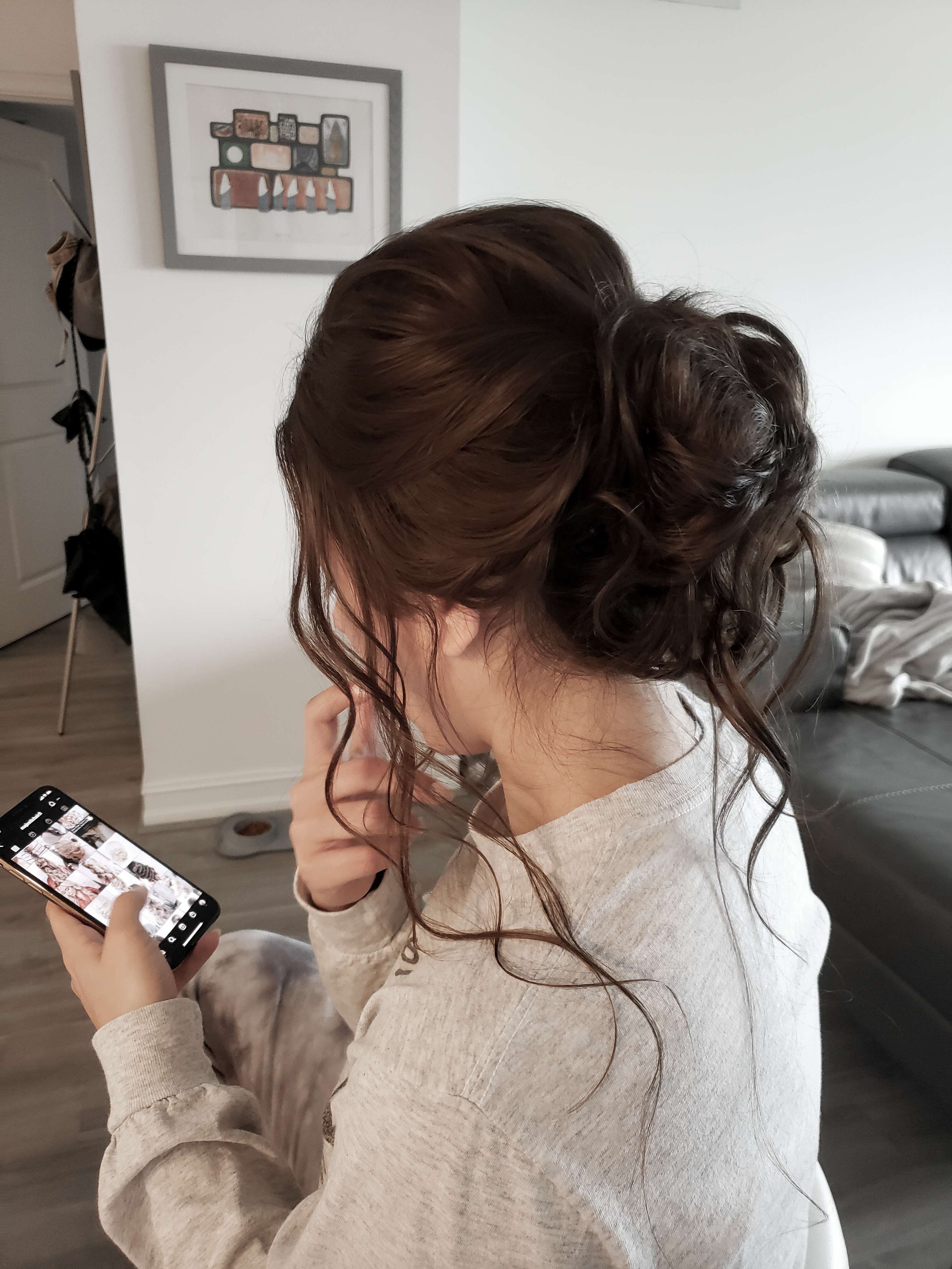 Bridal hair styling by Paige