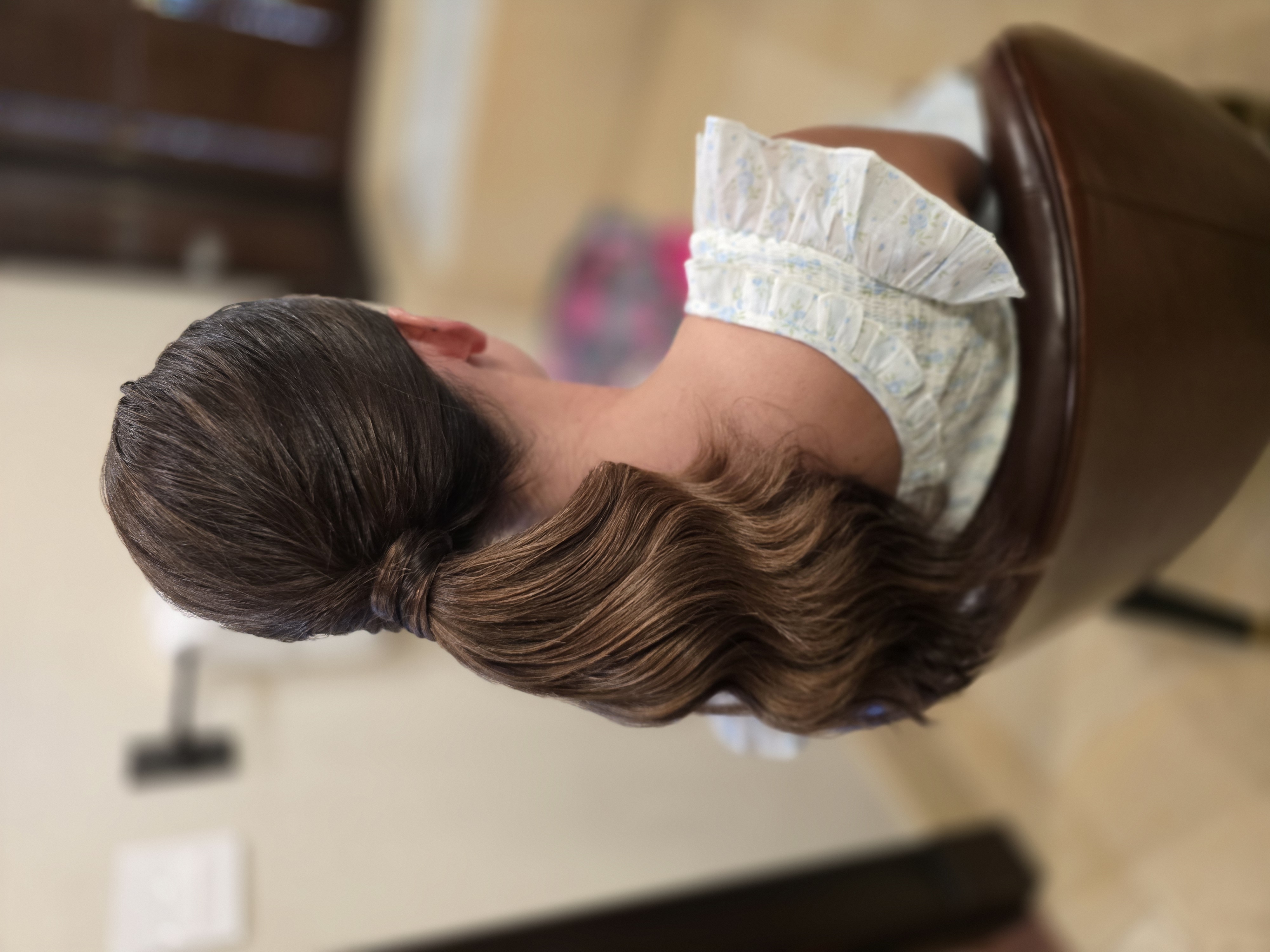 Bridal hair styling by Paige