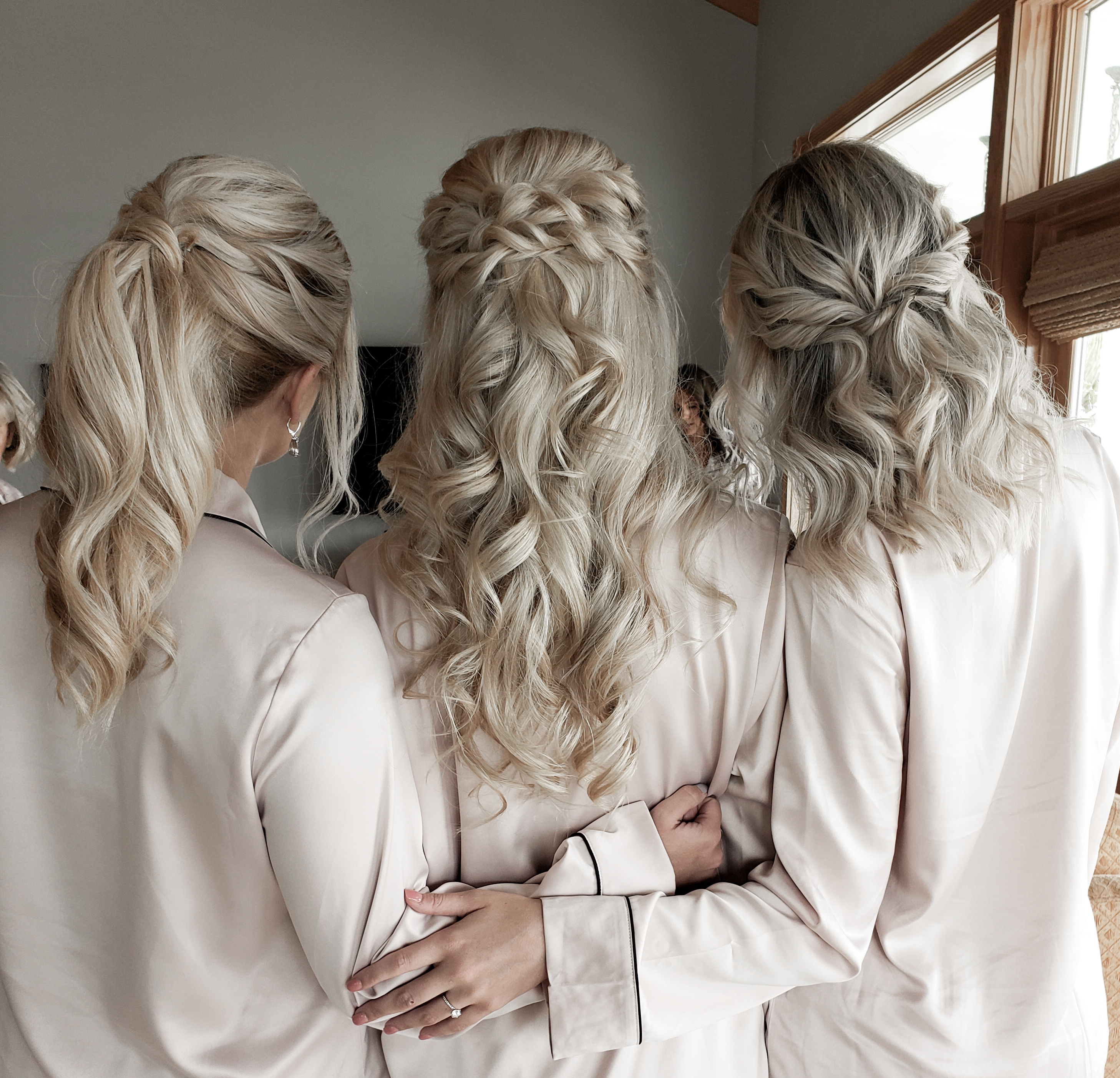 Bridal hair styling by Paige