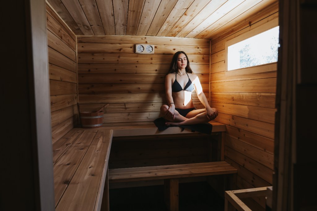 Inside the Hygge sauna