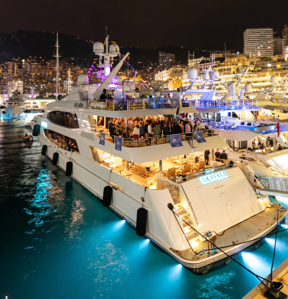 Grand gala event with dramatic lighting