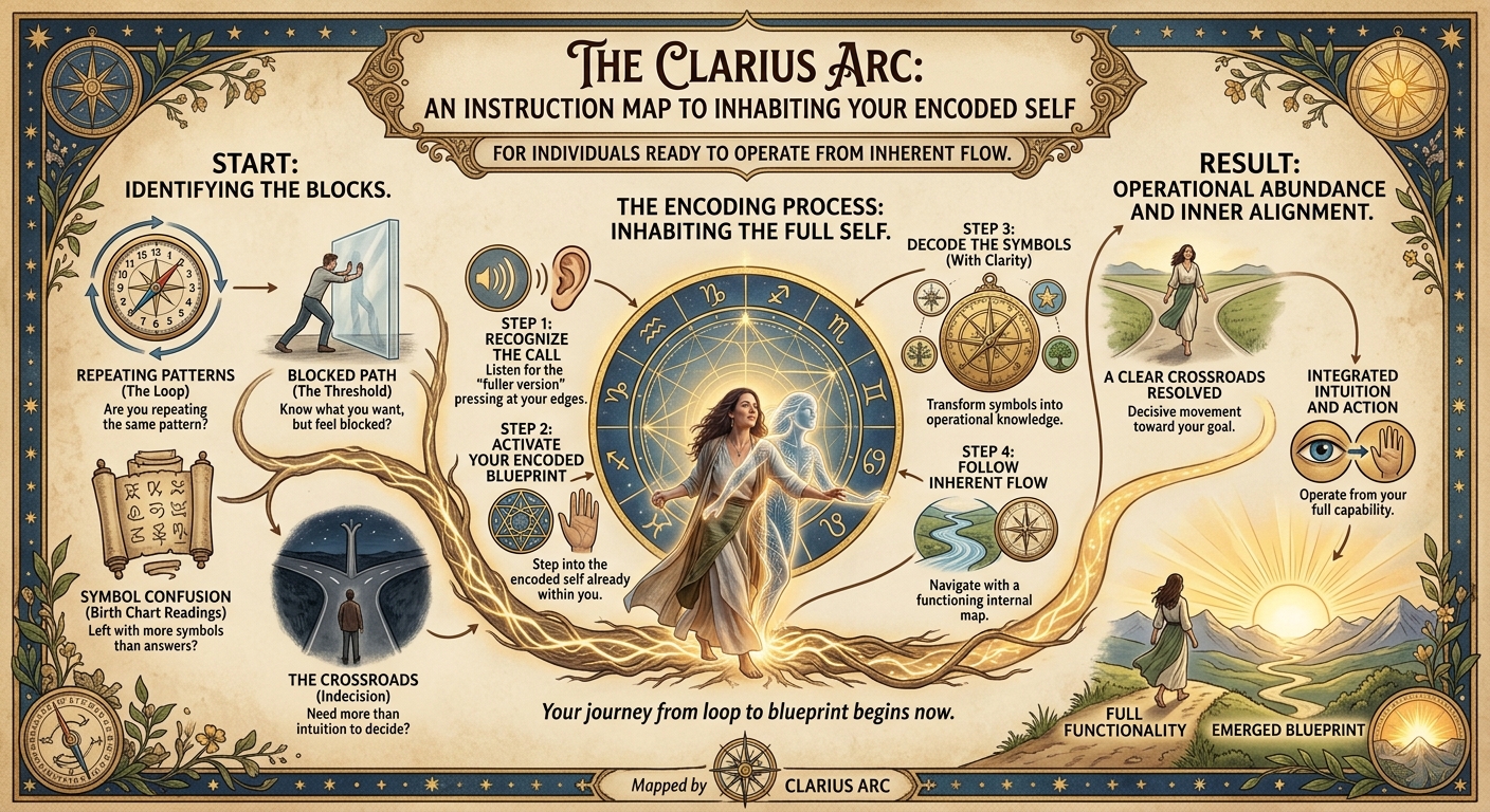The Clarius Arc: An instruction map to inhabiting your encoded self