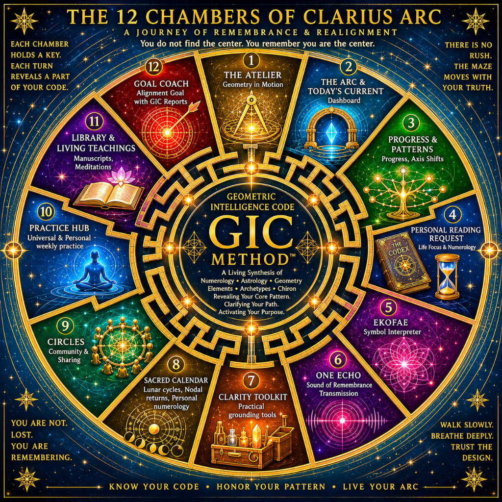 The 12 Chambers of Clarius Arc — a journey of remembrance and realignment