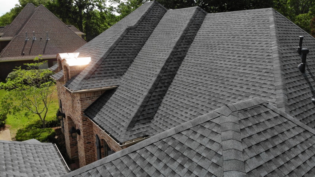 New GAF shingles — close-up detail