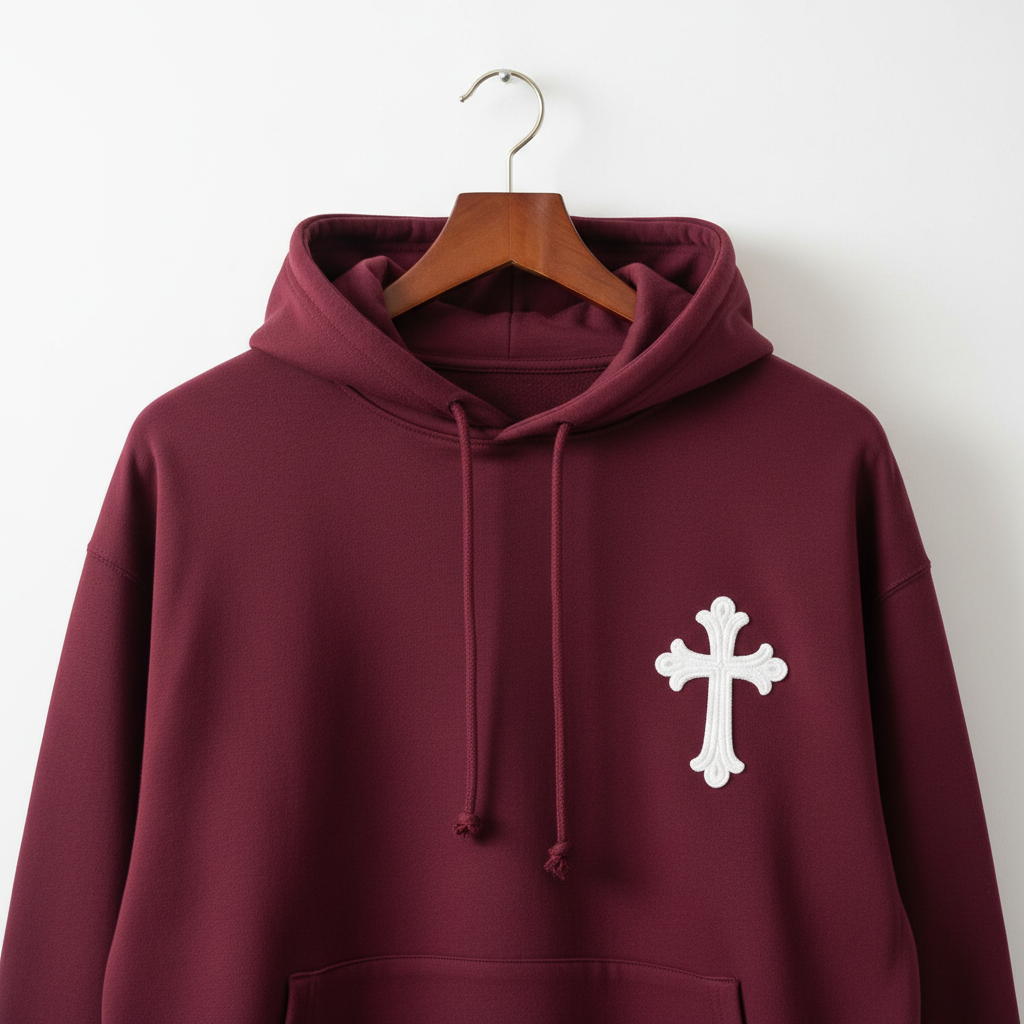Faith-based Christian apparel with a cross design