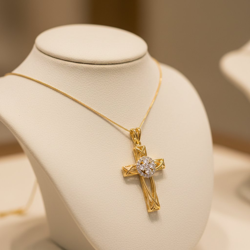 Christian cross necklace and faith-inspired jewelry