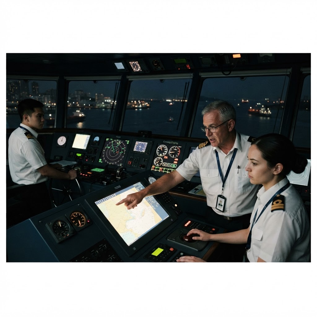 Ship Simulator-Bridge Teamwork with Bridge Resource Management