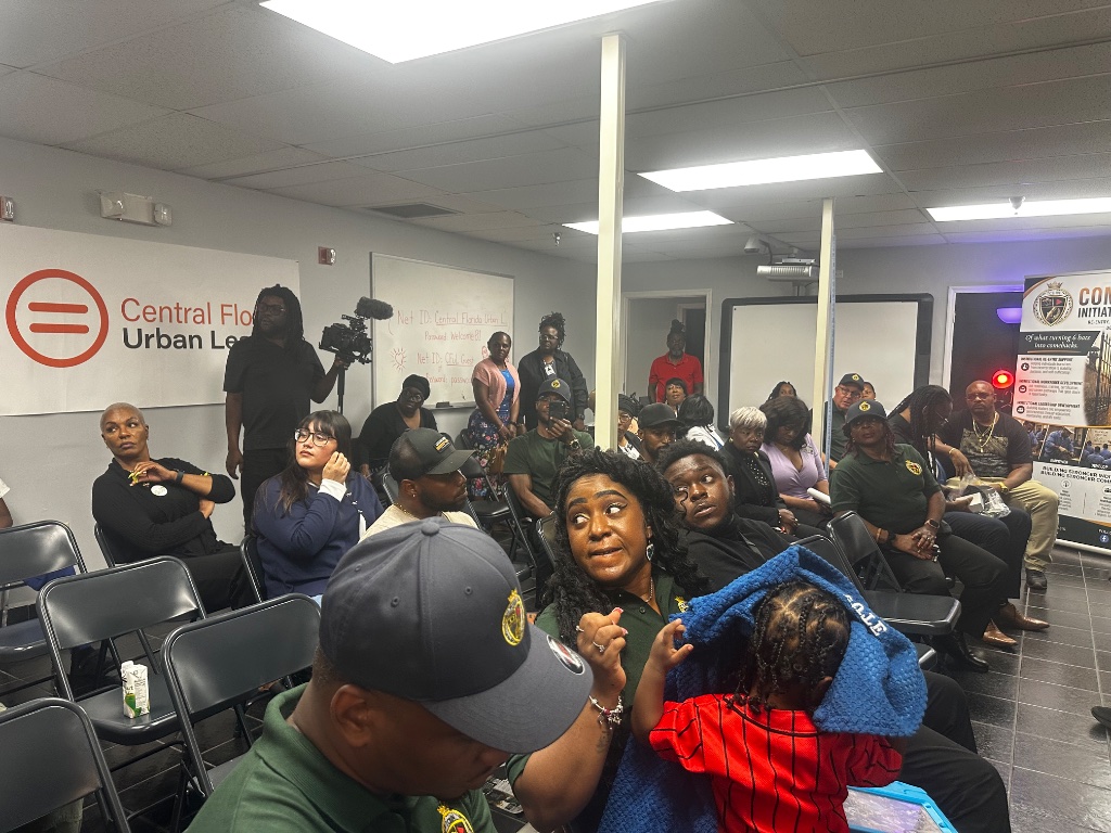 Packed Room — Community & Law Enforcement Together