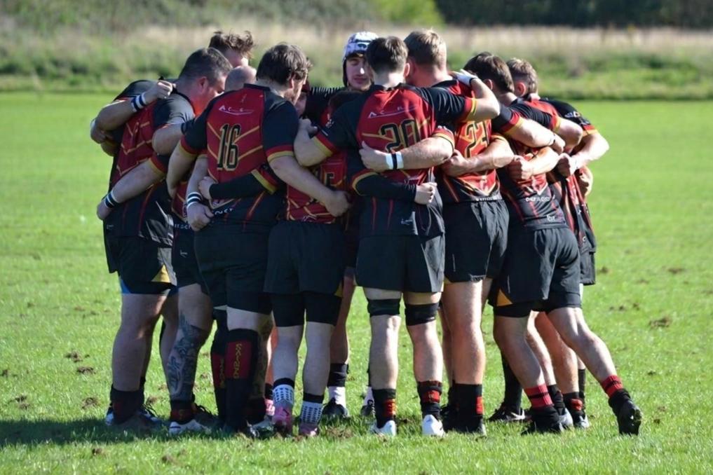 Saints huddle