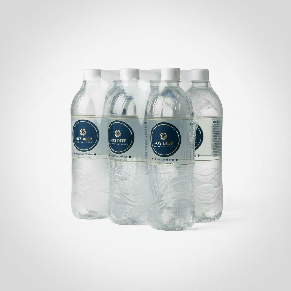 6 Pack 1 Liter Artesian Water Bottle (Plastic)