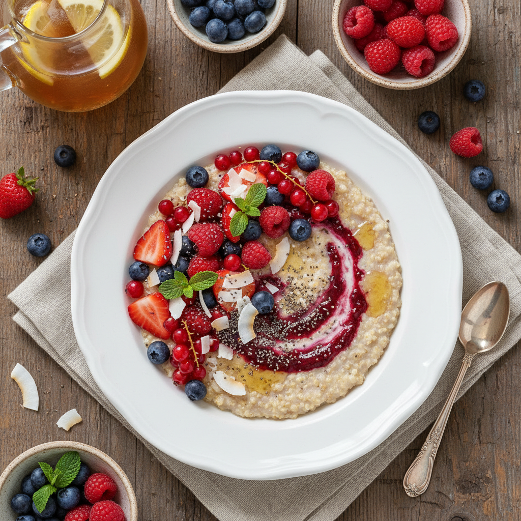 Sommerliche Beeren-Quinoa-Porridge