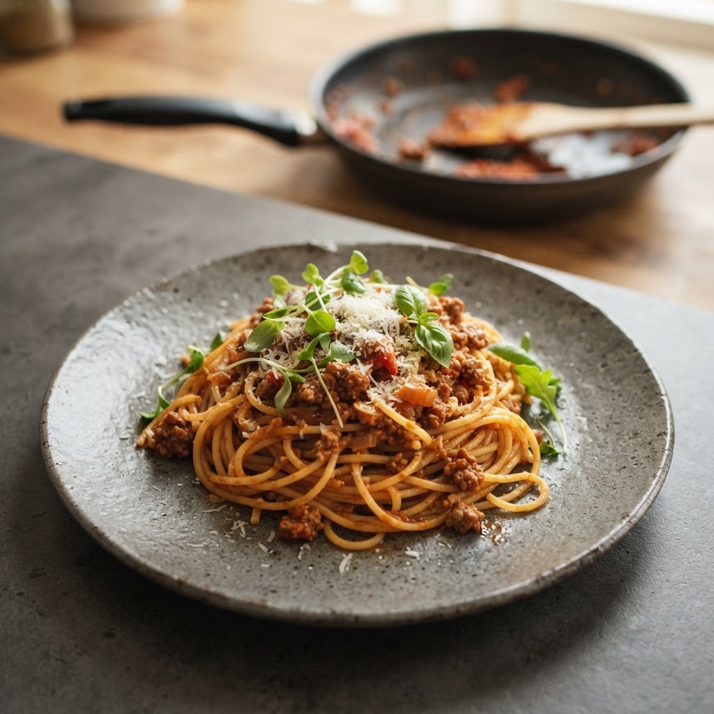 Einfache Spaghetti Bolognese